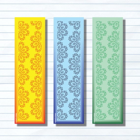 Printable Printable Bookmarks Printable Mandala Bookmarks - Etsy