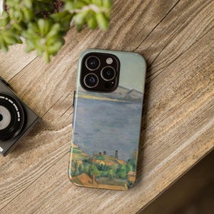 Cezanne Art Phone Case: Gardanne Painting, Dual Layer Protection