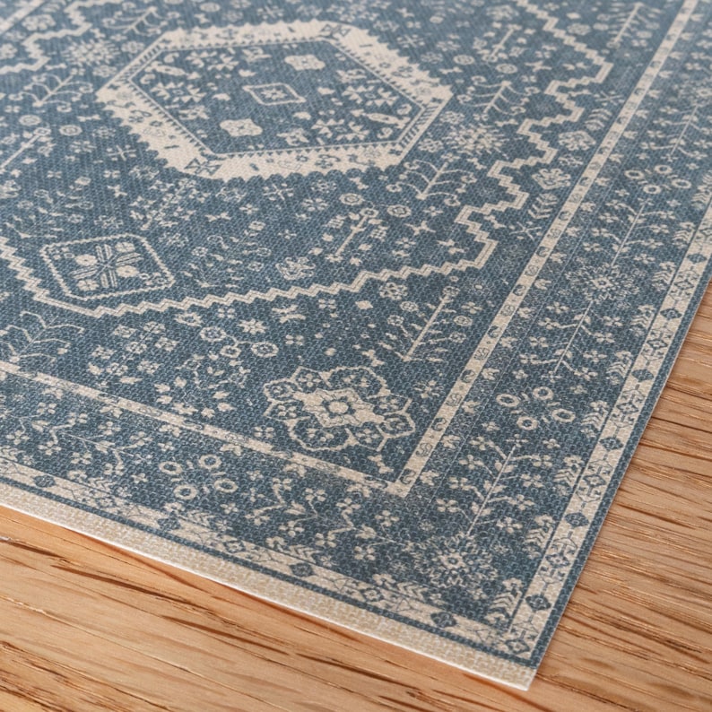 Moody Library Rug Modern Moody Miniature Dollhouse Rug 1:12 Scale - Etsy