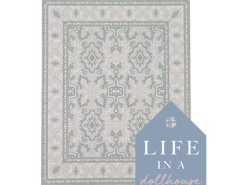 Audrey Dollhouse Rug in Dusk Miniature 1:12 Scale