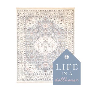 Greta Dollhouse Rug in Eucalyptus Miniature 1:12 Scale