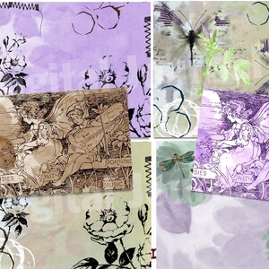 Botanical Butterfly Junk Journal Kit: Vintage Nature Pages (Digital Download)