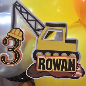 Construction Cake Topper 2 Variations