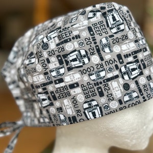 Scrub hat, Scrub cap, Surgical cap. Mens. Character