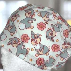 Cartoon Character Scrub Cap, Handmade Cotton Surgical Hat