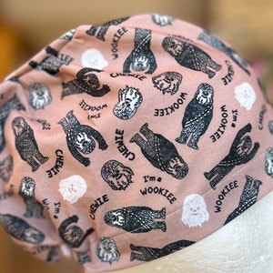 Scrub cap, Scrub hat, Surgical cap. Womens. Character