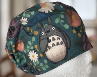 Anime Cartoon Scrub Cap, Handmade Cotton Surgical Hat