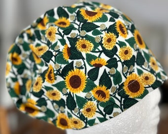 Scrub cap, Scrub hat, Surgical cap. Floral