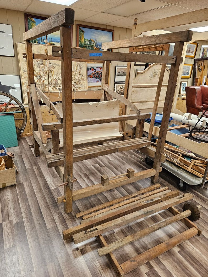 Antique Weaving Floor Loom Rug Blanket 19th Century Loom - Etsy