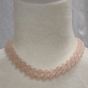 Pink Quartz Love Gemstone Necklace