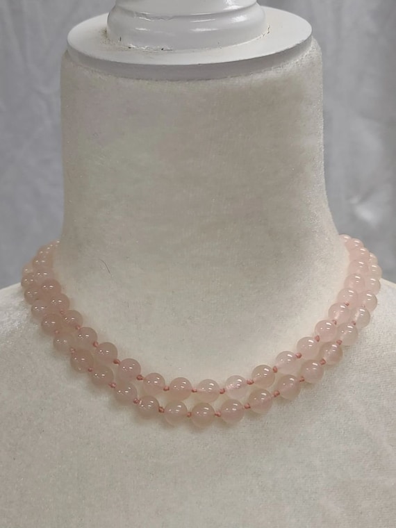 Pink Quartz Love Gemstone Necklace