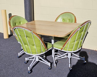 Used kitchen chairs on rollers new arrivals