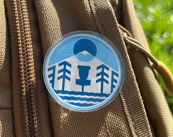 Disc golf Acrylic Pin for bag or Shirt | Frisbee | Durable | High quality | accessory