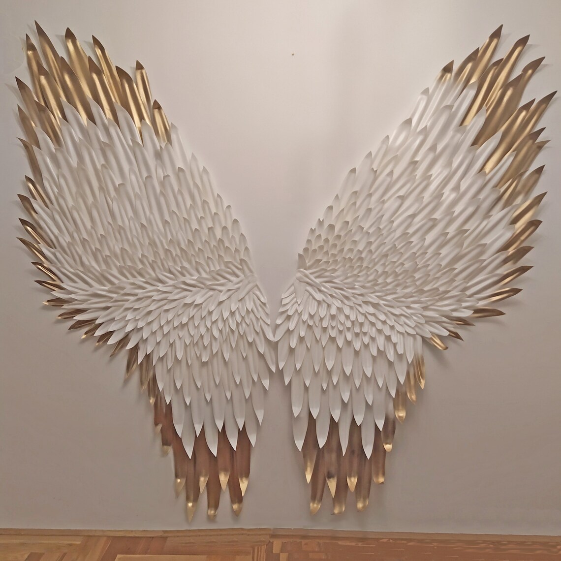 Wedding backdrop decorations Giant angel wings white Wall Etsy