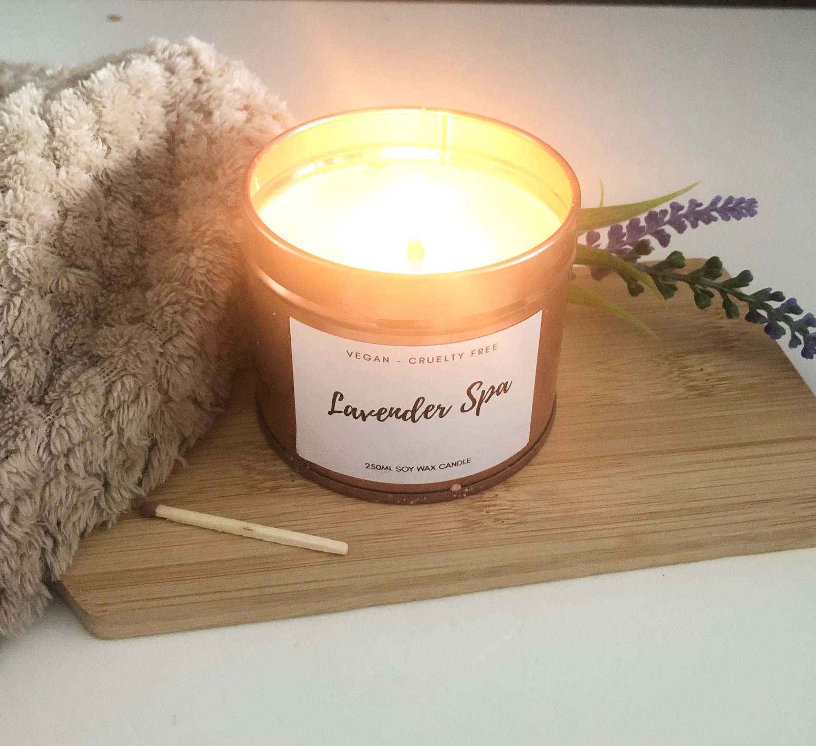 Natural Lavender Aromatherapy Candle for Self Care and Etsy