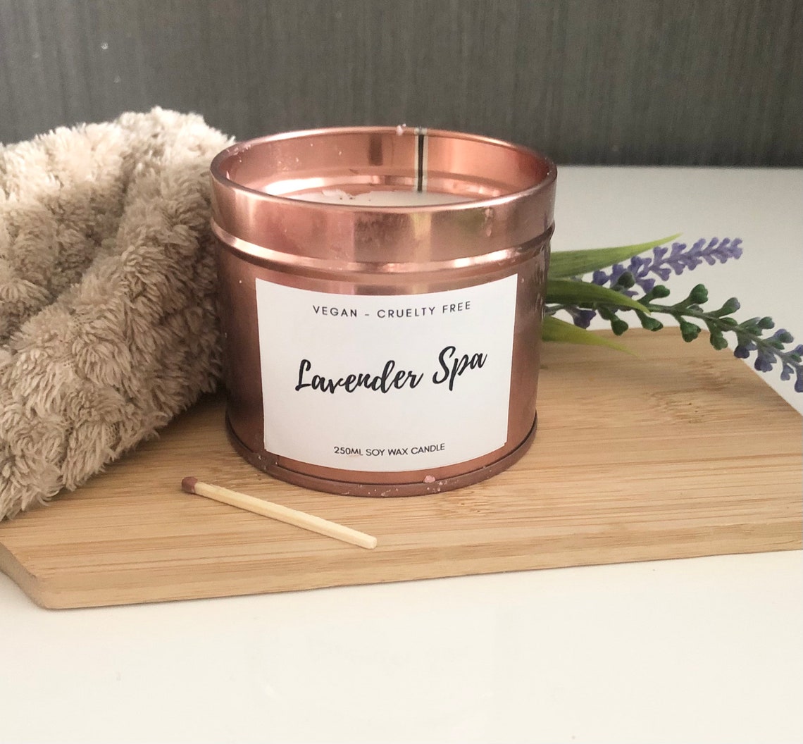 Natural Lavender Aromatherapy Candle for Self Care and Etsy