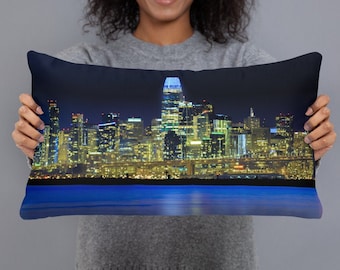 San Francisco Skyline Throw Pillow, Gift for Friend, Housewarming Gift, New Home Gift, California Skyline Art, Double Sided Accent Pillow