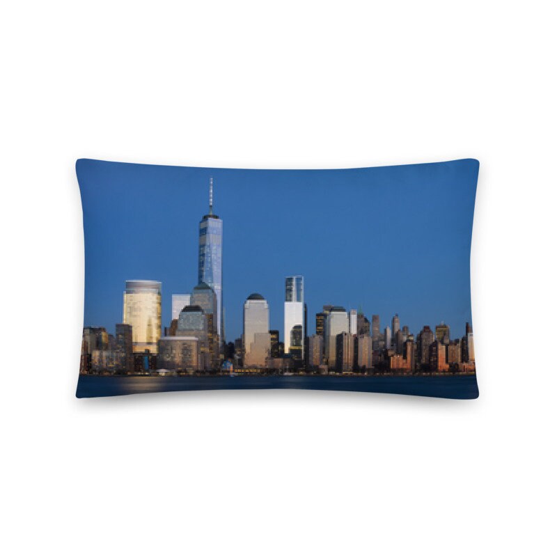 New York City Skyline Throw Pillow Gift for Friend Etsy