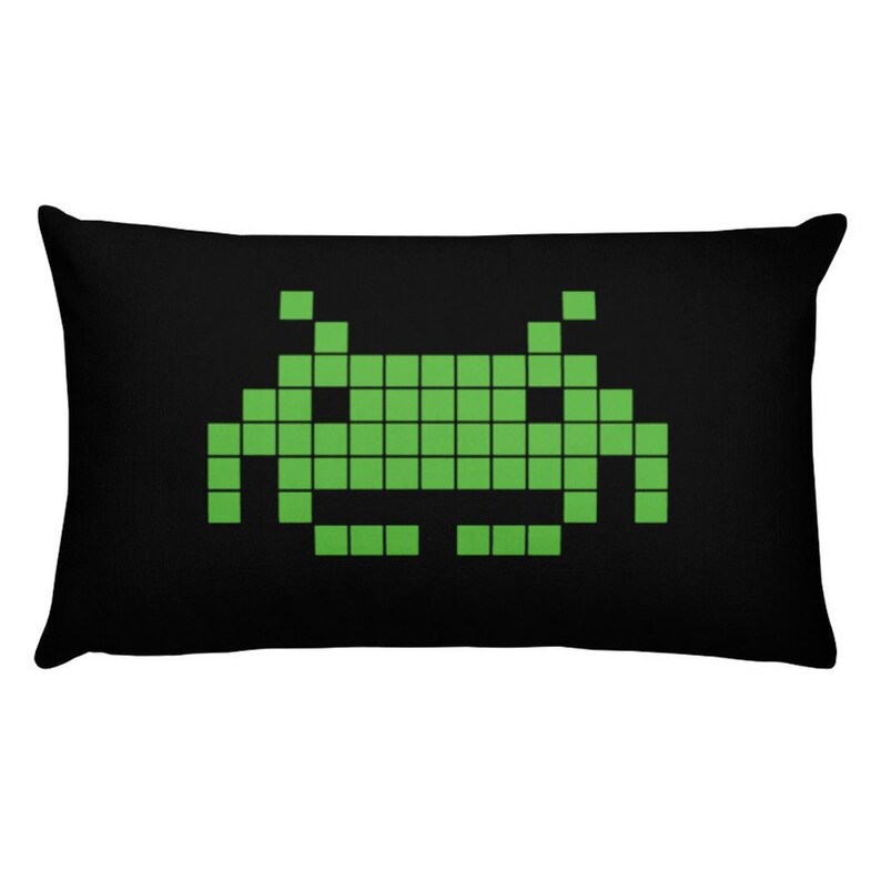 Retro Arcade Video Game Throw Pillow 80's Decorative Etsy