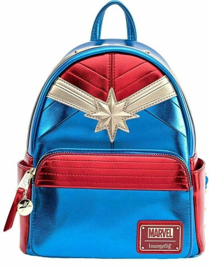 Loungefly X Marvel Captain Marvel Metallic Logo Mini  display picture 1