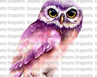 Download Owl Watercolor Etsy