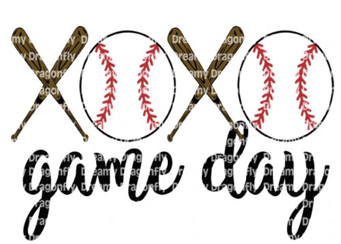 Baseball game day graphic png scrapbook digital graphic Etsy