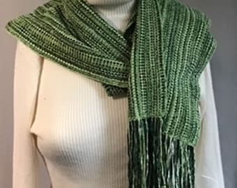 GR3 Green Rayon Scarf