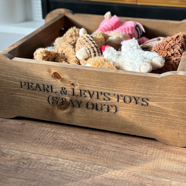 Dog Bone Toy Bin (Personalized for your fur-baby)