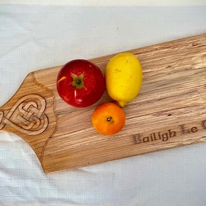Bailigh Le Cheile Celtic Serving Tray (Charcuterie Board) with Personalization