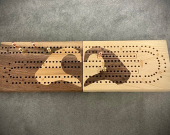 Unity Heart Hands Folding Travel Cribbage Board