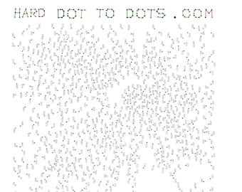 hard dot to dot printables for adults