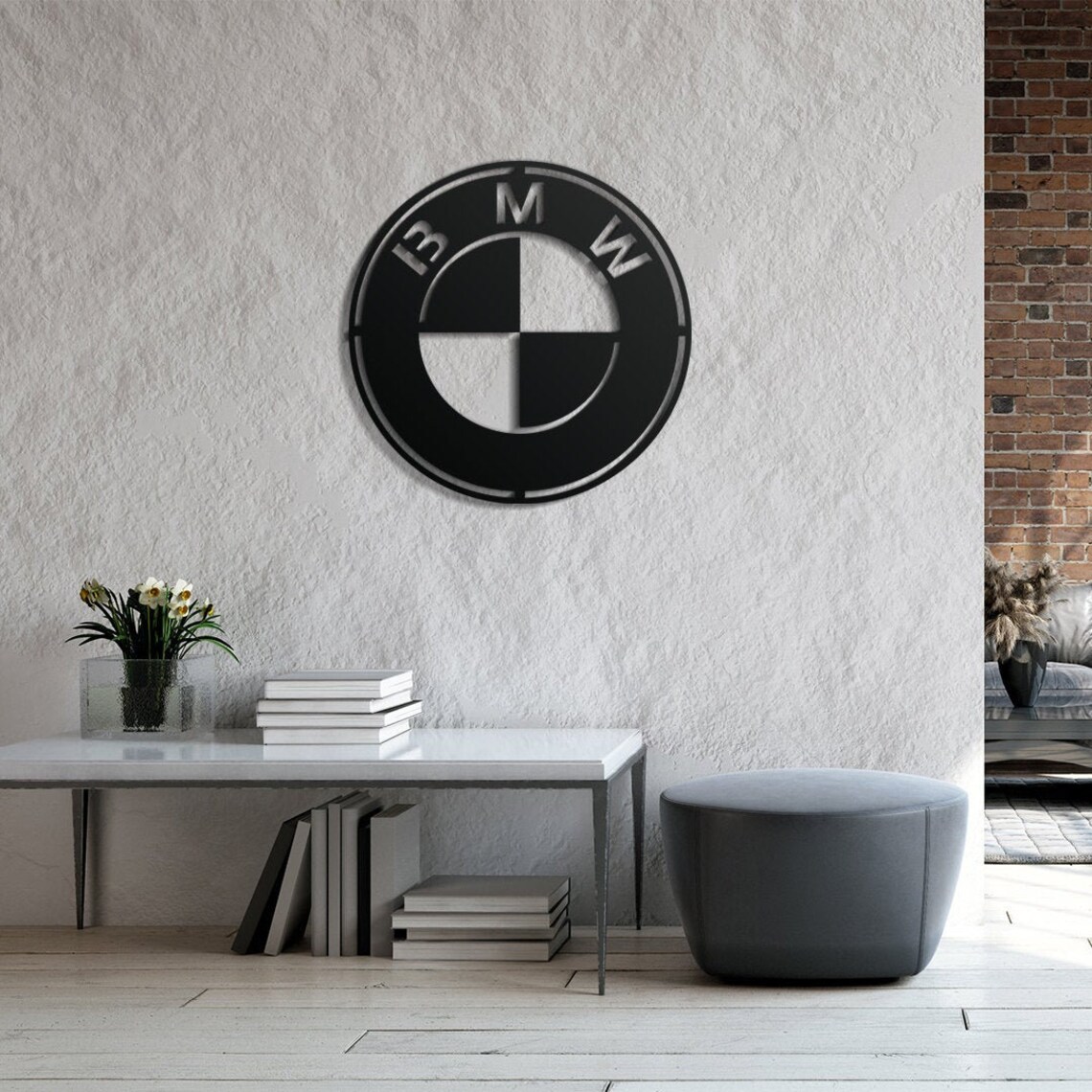 BMW Wall Art Garage Wall Art Gift for Cars Lover Wood Etsy
