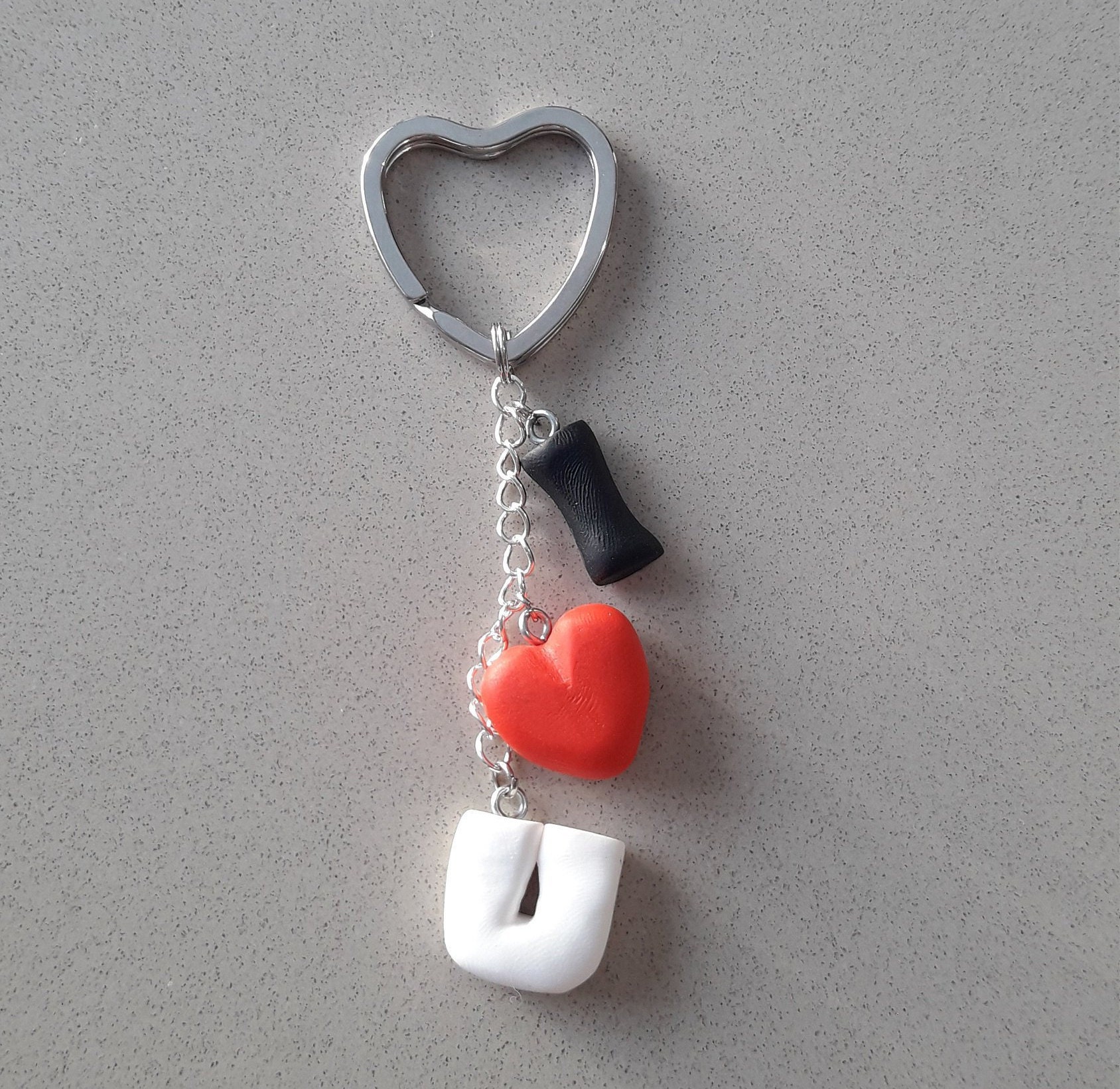 Polymer clay keychain Etsy