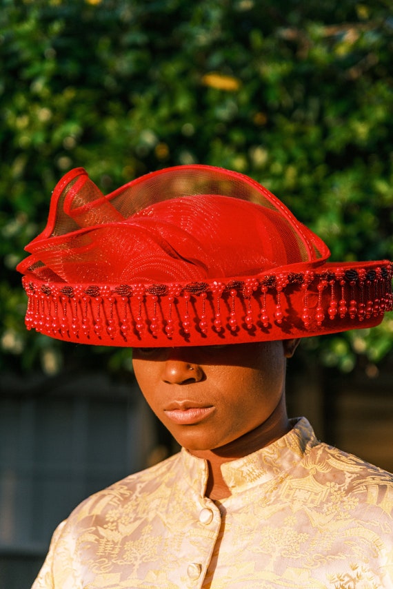 Big Red Fascinator