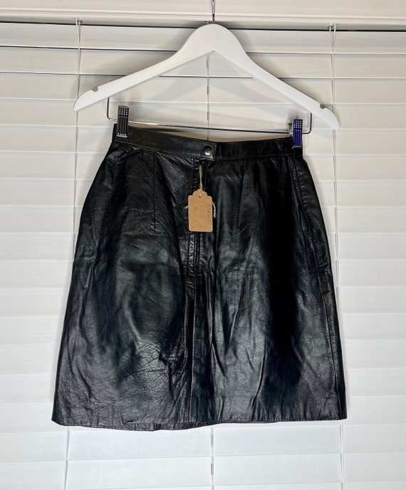 Vintage 90s Genuine Leather I.O.U. Skirt - Etsy 
