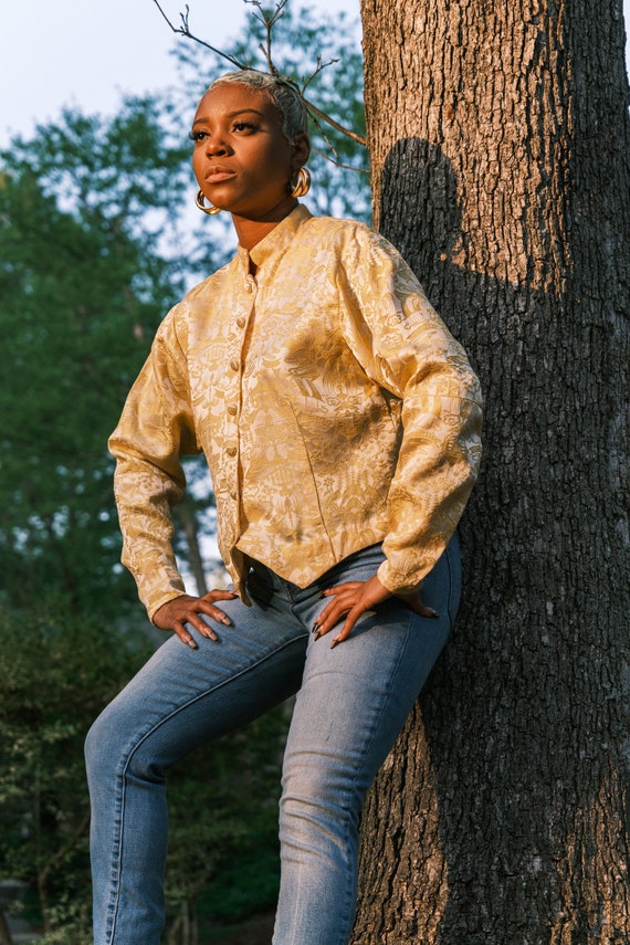 Yellow Cropped Vest - image 3