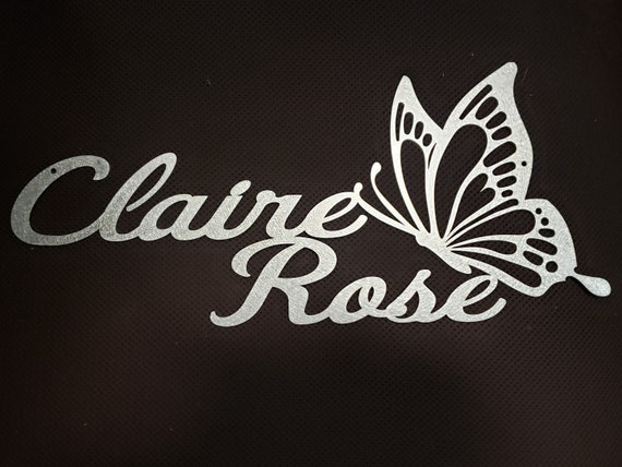 metal name signs for nursery