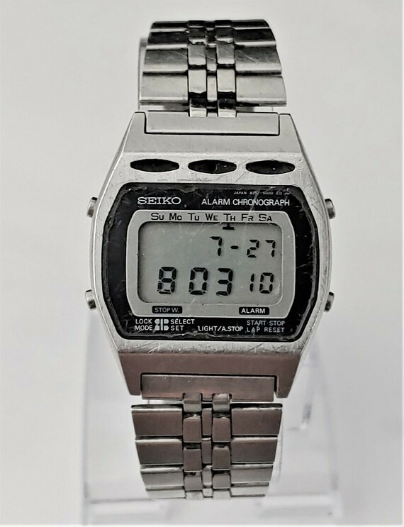 Vintage Seiko Alarm Chronograph Digital Watch A257-5009 | Etsy Australia