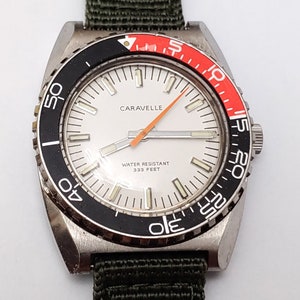 Vintage 1976 Caravelle 333 Diver Men&#39;s Watch