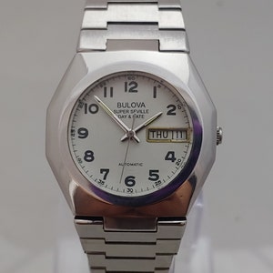 Vintage BULOVA SUPER SEVILLE Automatic Day Date Watch