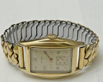 Rare Vintage 1940s Cyma Tank Men's Watch