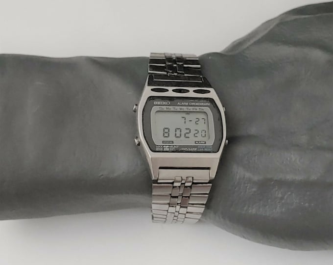 Vintage Seiko Alarm Chronograph Digital Watch A2575009 Men's Watch Etsy