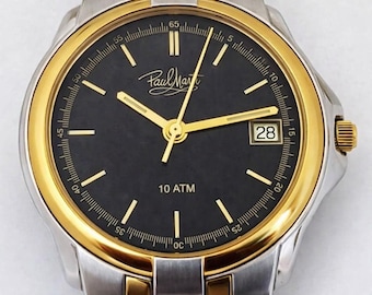 Rare Vintage Paul Maret Swiss 10ATM Watch Quartz ETA 955.114 Movement