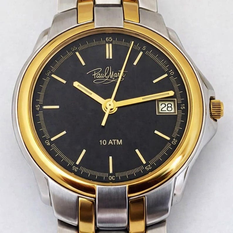 Seltene Vintage Paul Maret Schweizer Uhr 10ATM Quartz ETA 955.114 Uhrwerk Bild 1