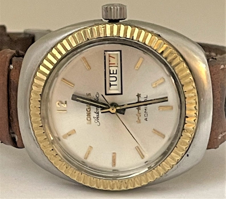 RARE Vintage LONGINES 5 Stars ADMIRAL Automatic Fluted Bezel Etsy