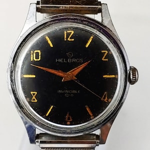 希少なヴィンテージ Helbros アラームカレンダー Ref.79922 手巻き 
