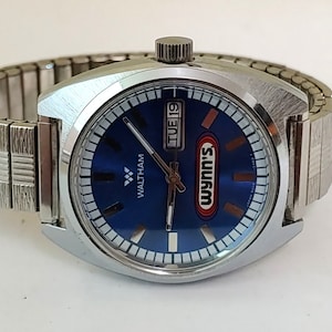 Vintage 1970s Waltham Wynn&#39;s Wind Up Men&#39;s Watch