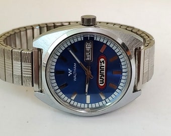 Vintage 1970s WALTHAM Wind Up Men's watch- Excellent  Condition