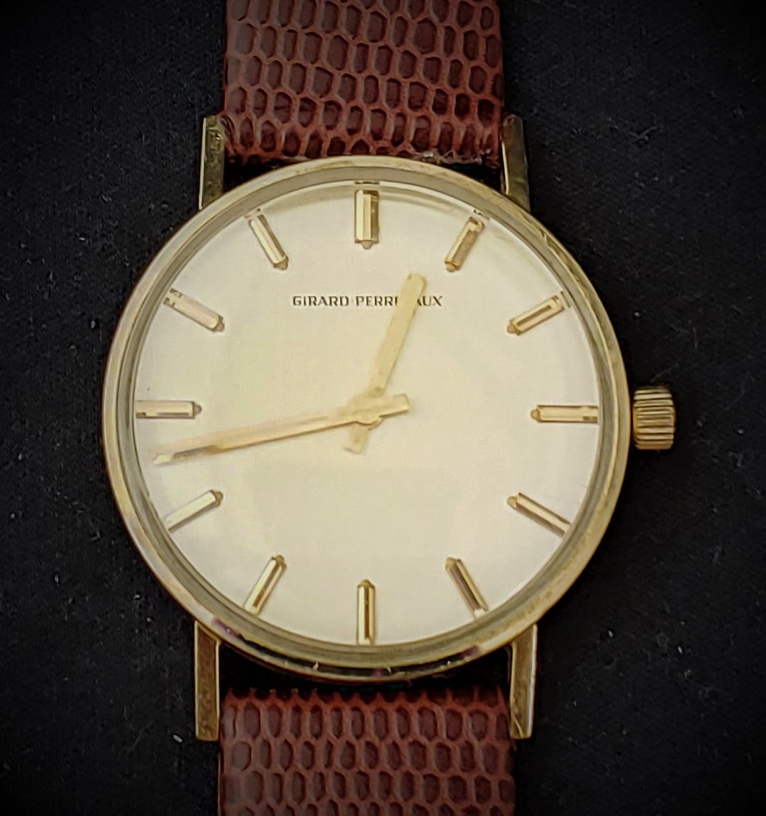 Stunning! Vintage 10k Gold Filled Girard Perregaux Manual Wind