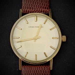 Atemberaubend! Vintage 10k Gold Filled Girard Perregaux Handaufzug Herrenuhr - Top Zustand